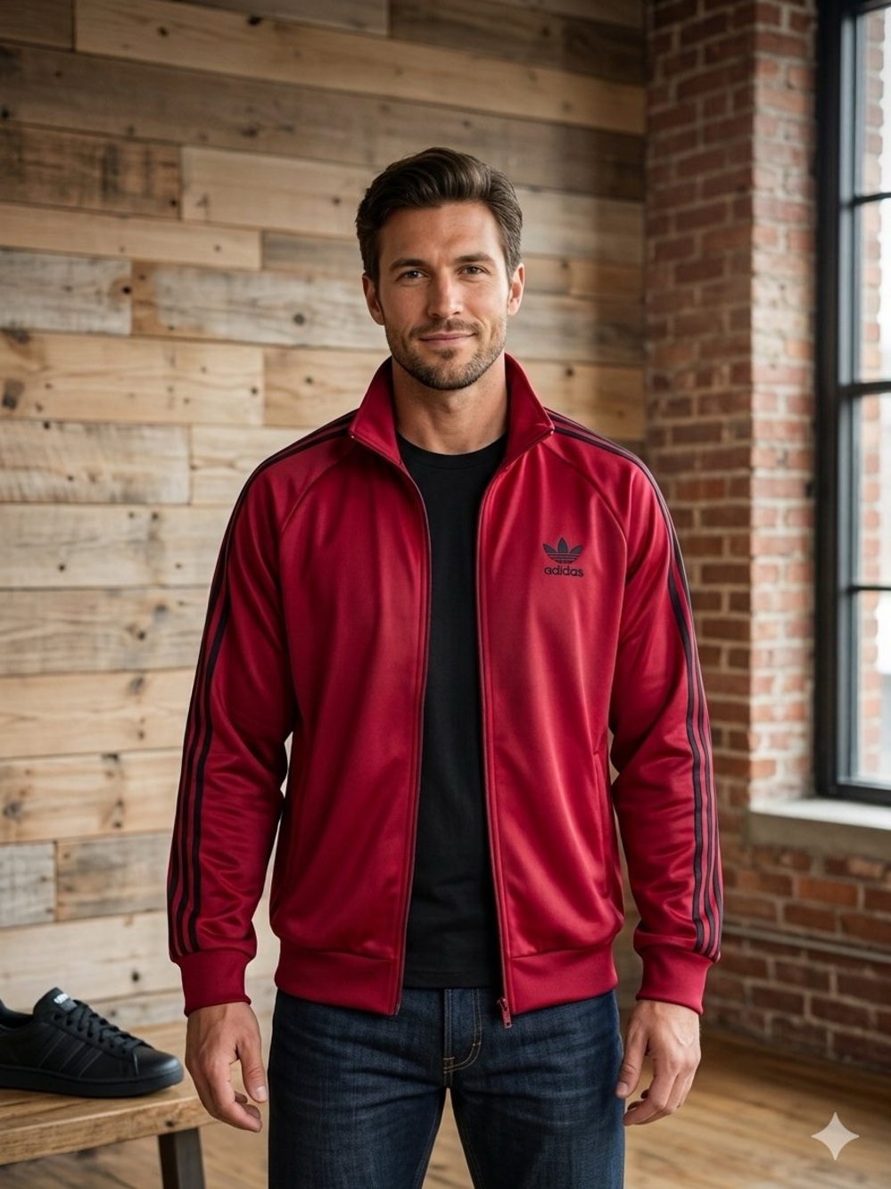 adidas Men's Essentials Warm-Up 3-Stripes Tricot Track Jacket - XL